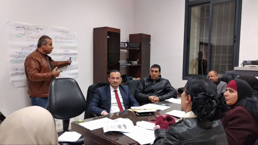 الاجتماع الاول لمجلس ادارة مركز الطفل الثقافي التابع لبلدية جنين